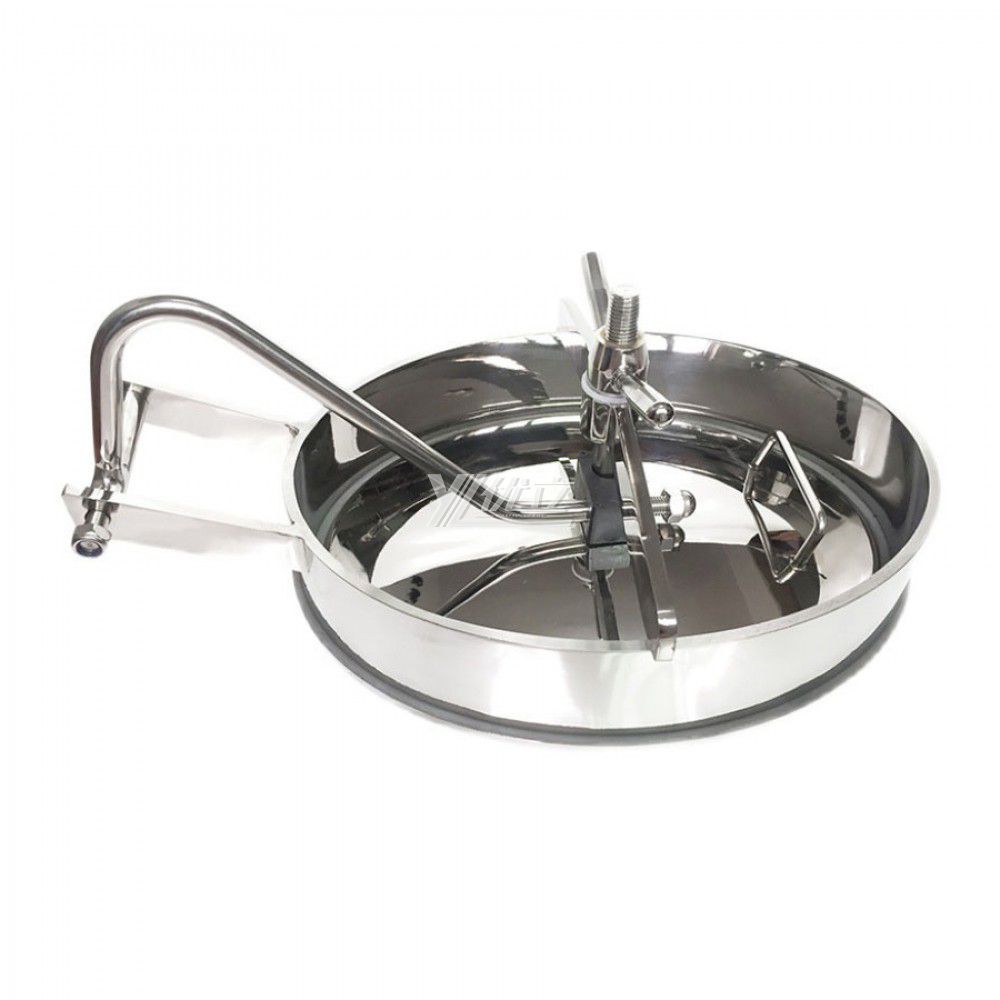 YOULI Best-in-Class Hygienic Food Grade SS 304 316L Stainless Steel Pressure Tanks Sanitary Oval Inward Elliptical Manhole