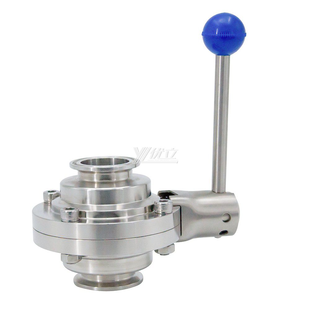 Clamp Stainless Sleel Sanitary Tri Clamping Butterfly Type Ball Valve