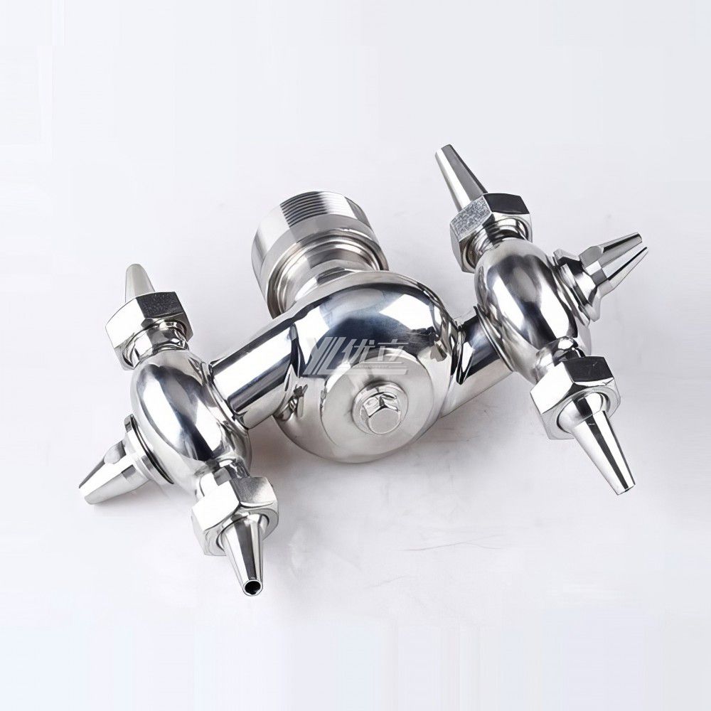 YOULI Food Grade Sanitary 360 Degree CIP Nozzle Tank Cleaning Stainless Steel 304 SS316L Male Threaded Rotary Cleaning Spray Ball
