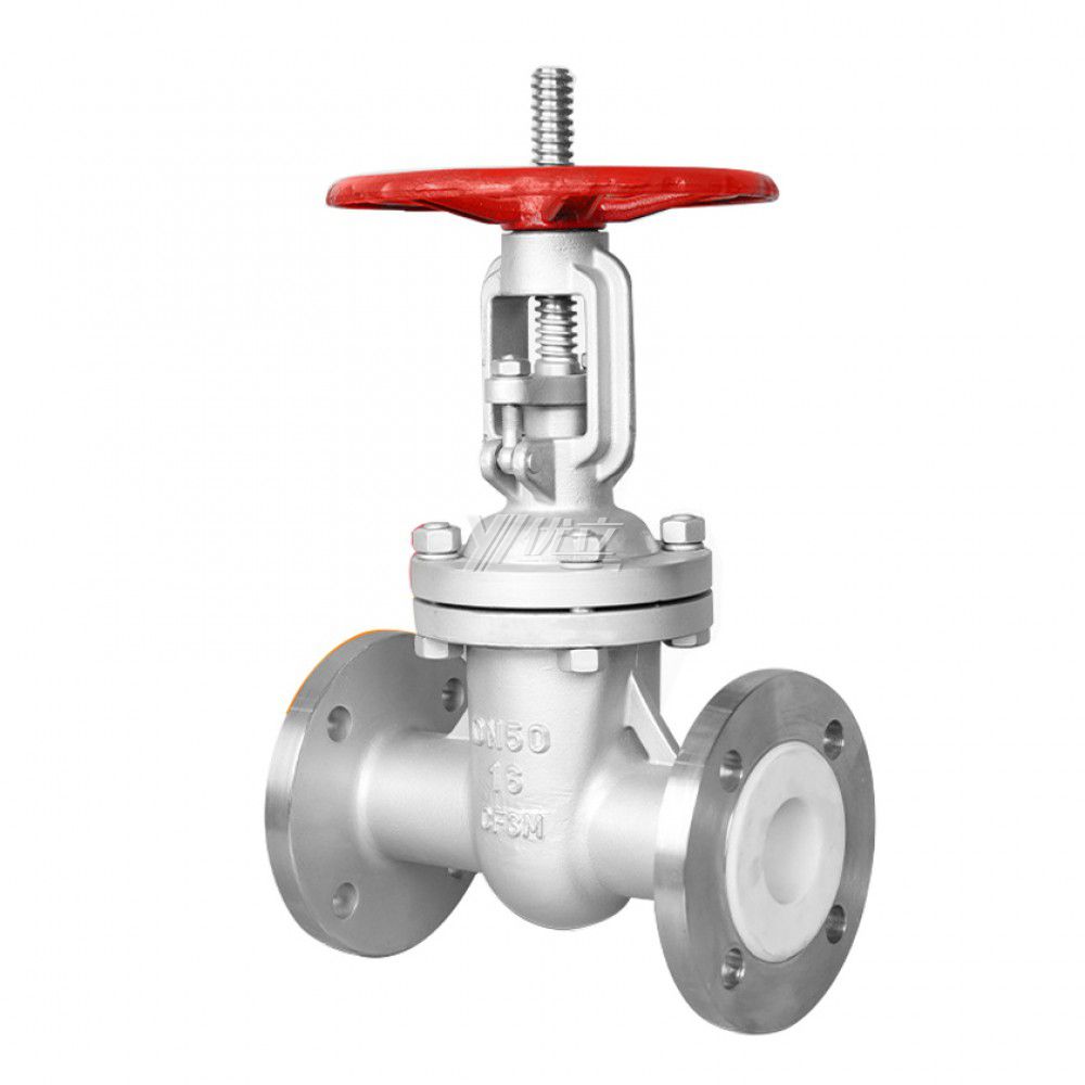 YOULI ANSI 150LB 304 316 Stainless Steel WCB JIS 10K 1.6mpa Aqua Regia Sulfuric Acid F4 F46 Fluorine Lined Flanged Gate Valve