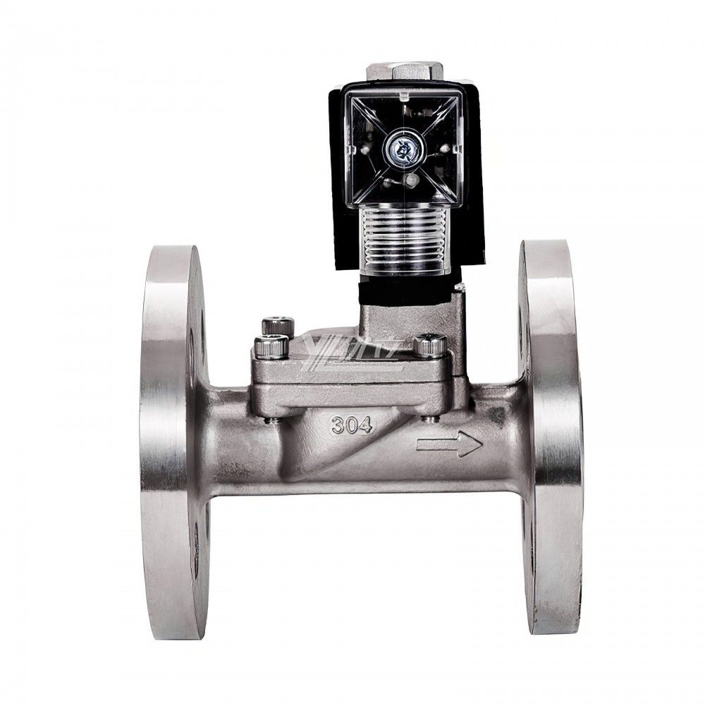 YOULI SLP Stainless Steel 304 316 Two Way AC220V DC24V Water Oil Gas Straight Flanged Pilot Solenoid Valve