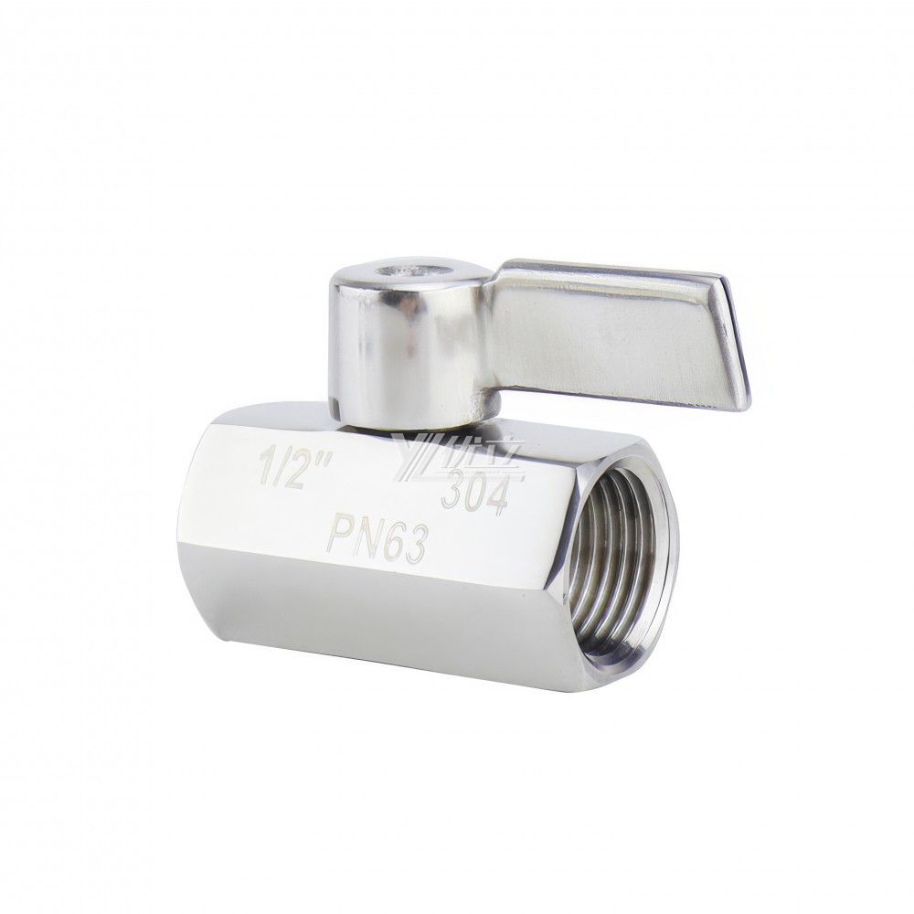 YOULI Stainless Steel NPT BSP 1000WOG PN64 304 316 3/8" 1/2" 1/4" Manual Female Thread Mini Ball Valve