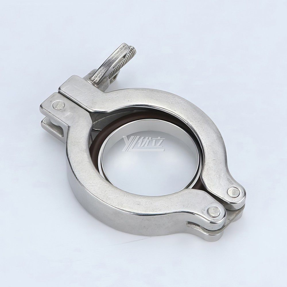 YOULI Food Grade Sanitary Stainless Steel 304 SS316L Bracket and Ring Clamp KF25 KF40 Pipe Fitting Complete Sets Vacuum Clamp