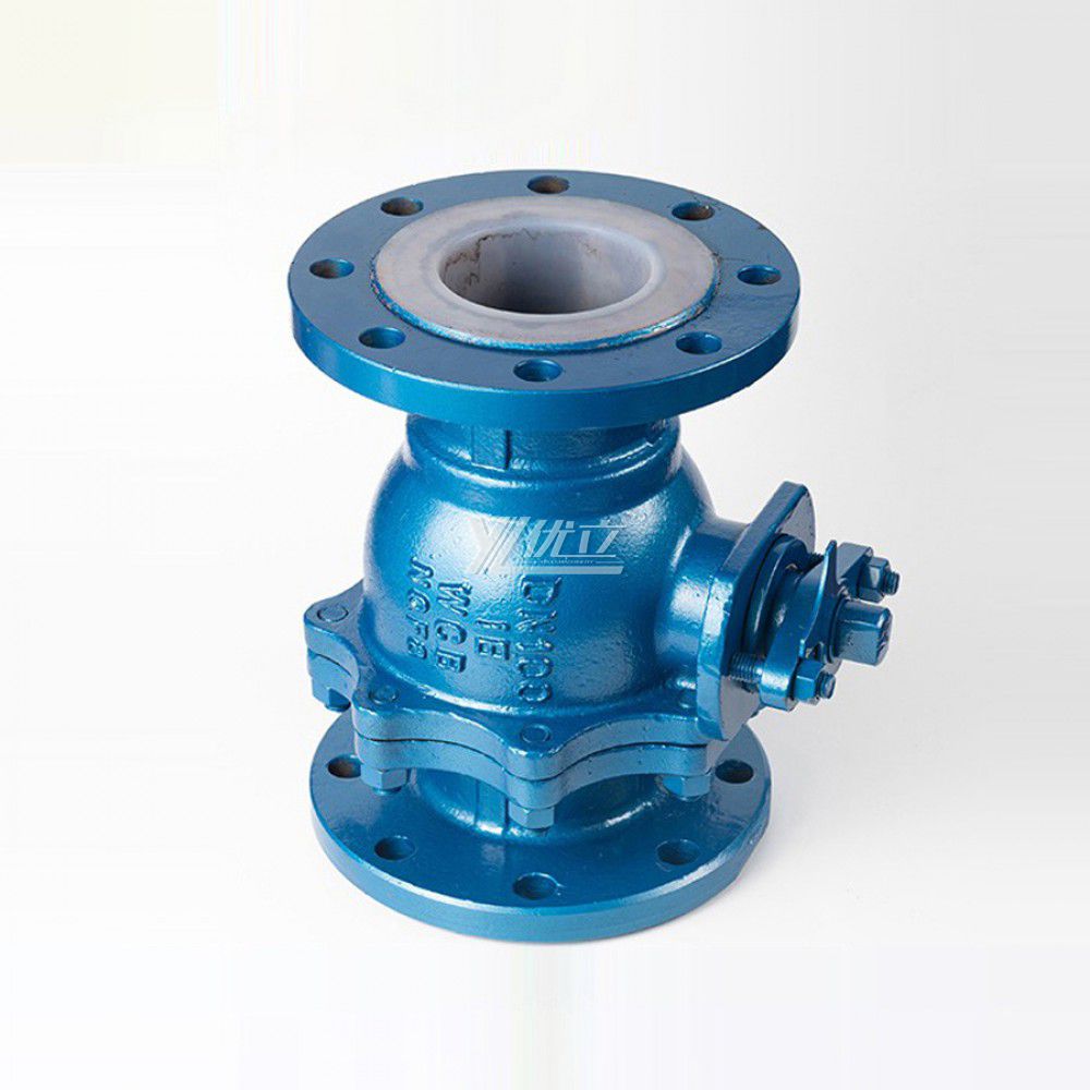 YOULI Stainless Steel ANSI 150LB 304 316 JIS 10K 1.6mpa WCB Fluorine Lining F4 F46 PFA Manual Flanged Ball Valve