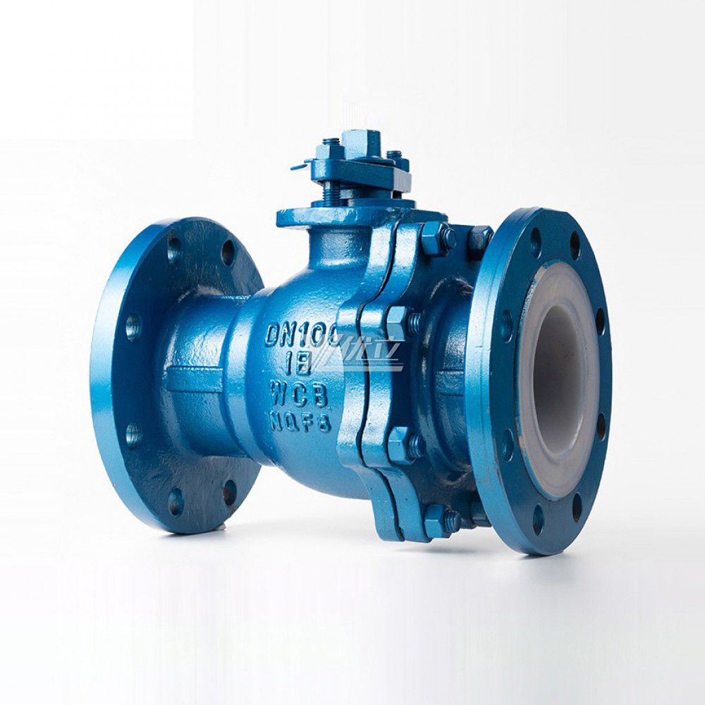 YOULI Stainless Steel ANSI 150LB 304 316 JIS 10K 1.6mpa WCB Fluorine Lining F4 F46 PFA Manual Flanged Ball Valve