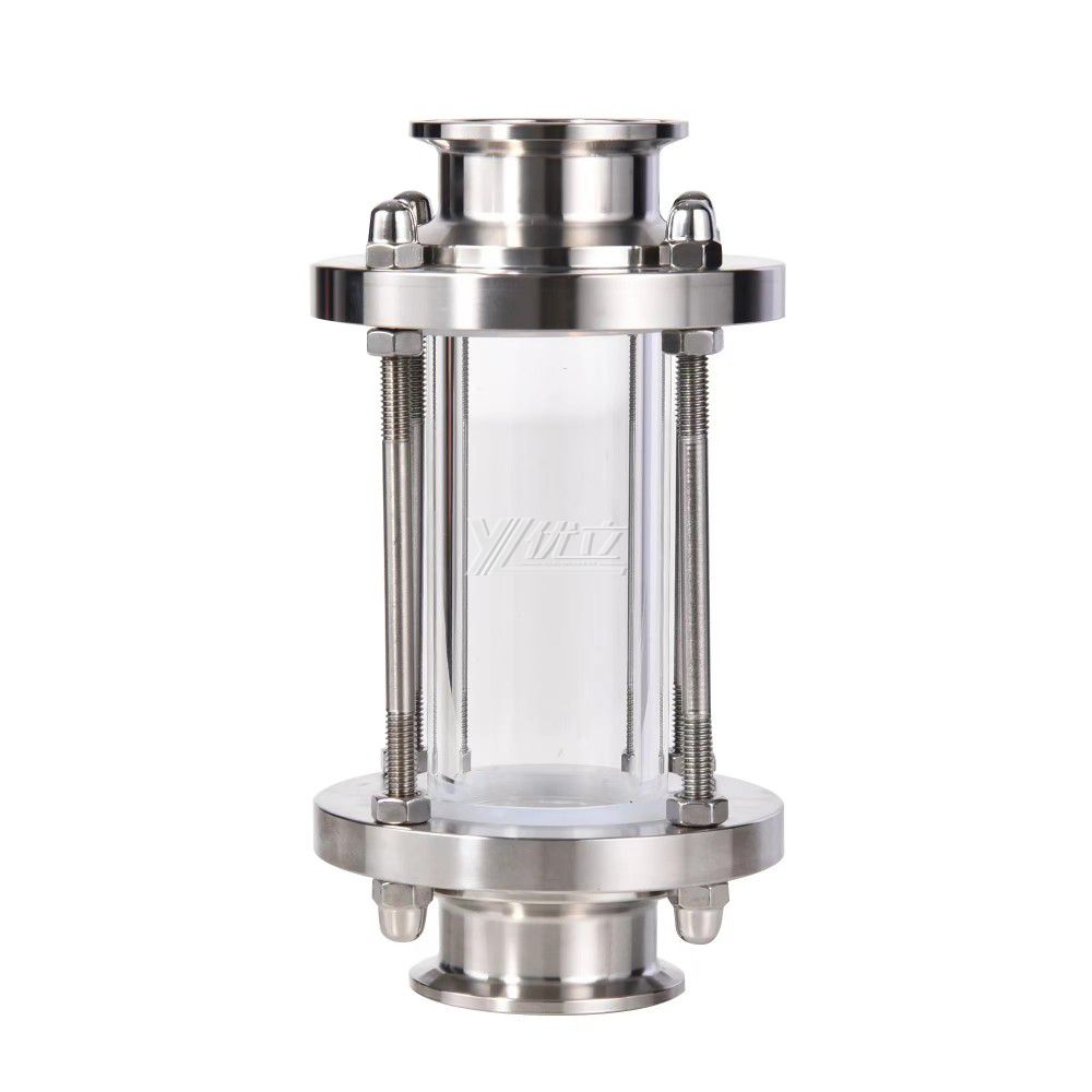 YOULI Best-in-Class Hygienic Food Grade Sanitary Stainless Steel 304 316L Flow Straight Tri Clamped Sight Glass
