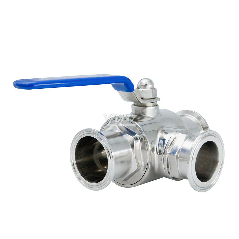 Stainless Steel Sanitary Clamp L Port Ball Valves