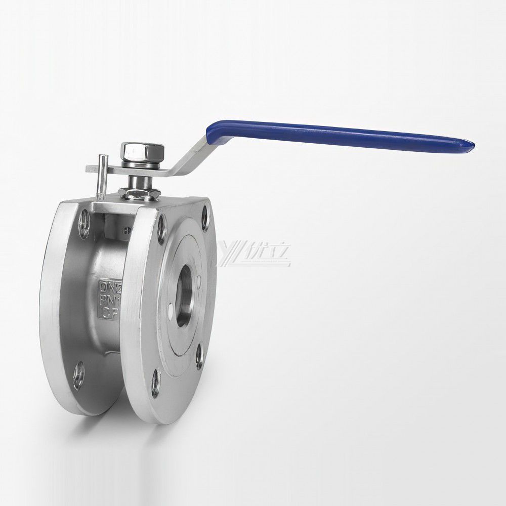 YOULI Jis10k Pn16-64 ANSI 150LB 304 316 Stainless Steel Worm Wheel Flanged Manual Italy Thin Wafer Ball Valve