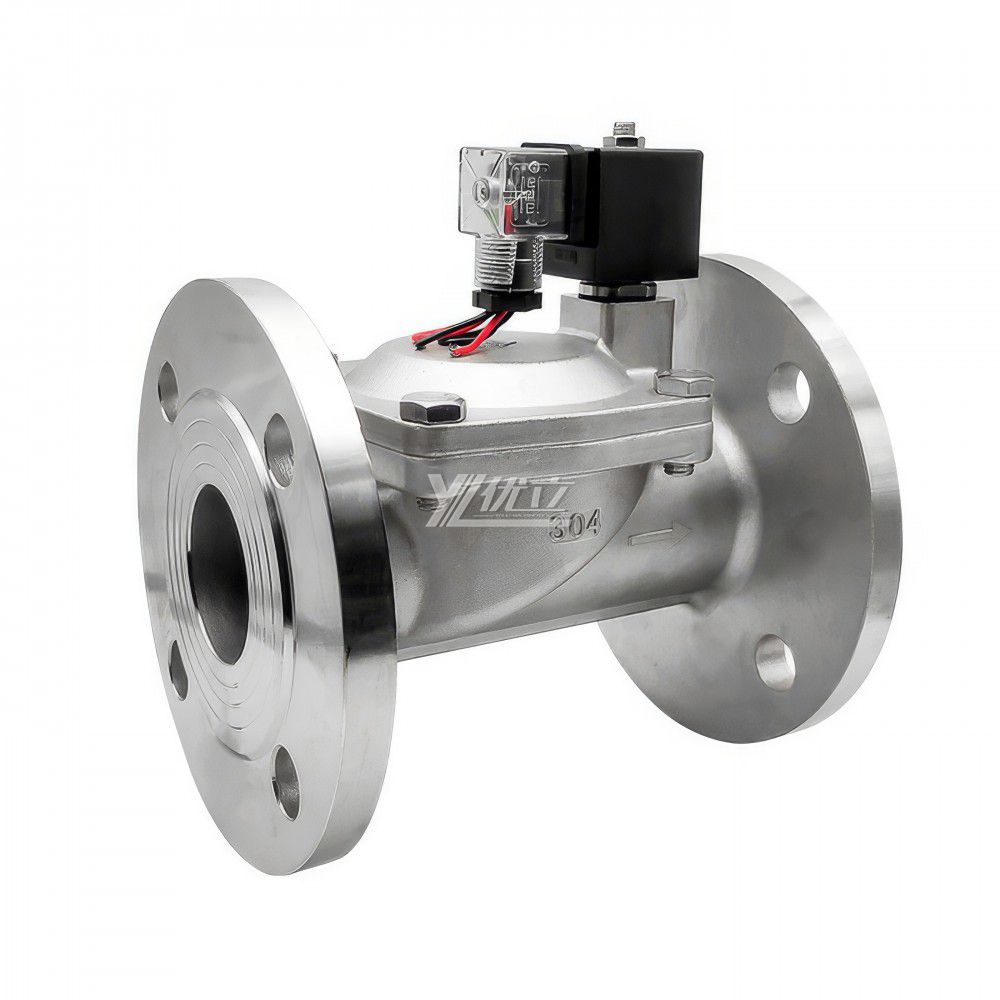 YOULI SLP Stainless Steel 304 316 Two Way AC220V DC24V Water Oil Gas Straight Flanged Pilot Solenoid Valve