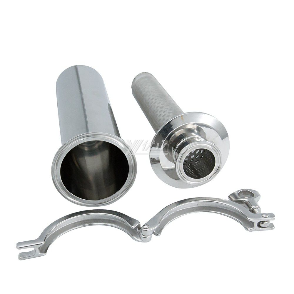 Stainless Steel Hygienic Butt-Weld Straight Filter Strainer