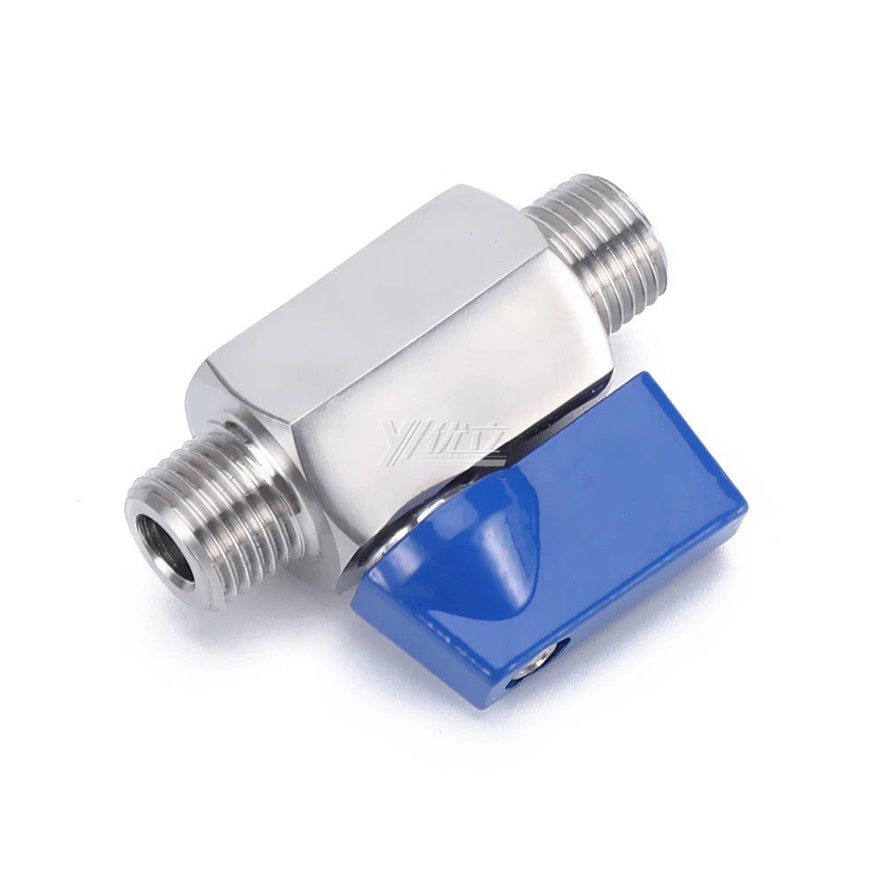 YOULI NPT BSP High Pressure 1000PSI PN63 304 316 1/4" 3/8" Stainless Steel Manual Miniature Mini Male Threaded Ball Valve