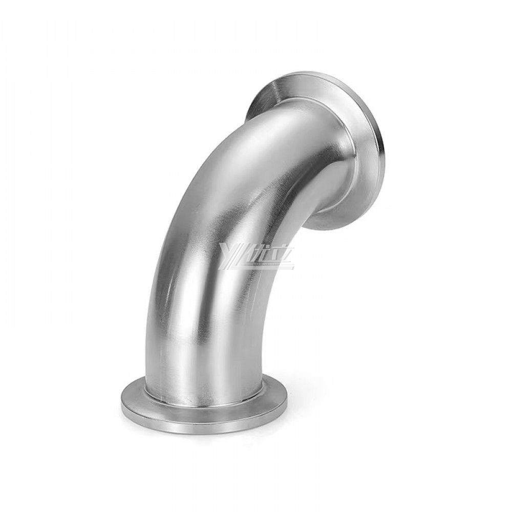 YOULI Hygienic Food Grade Sanitary Stainless Steel 304 SS316L KF25 KF40 KF50 KF Tri-clamp Pipe Fitting 90 Degrees Vacuum Elbow