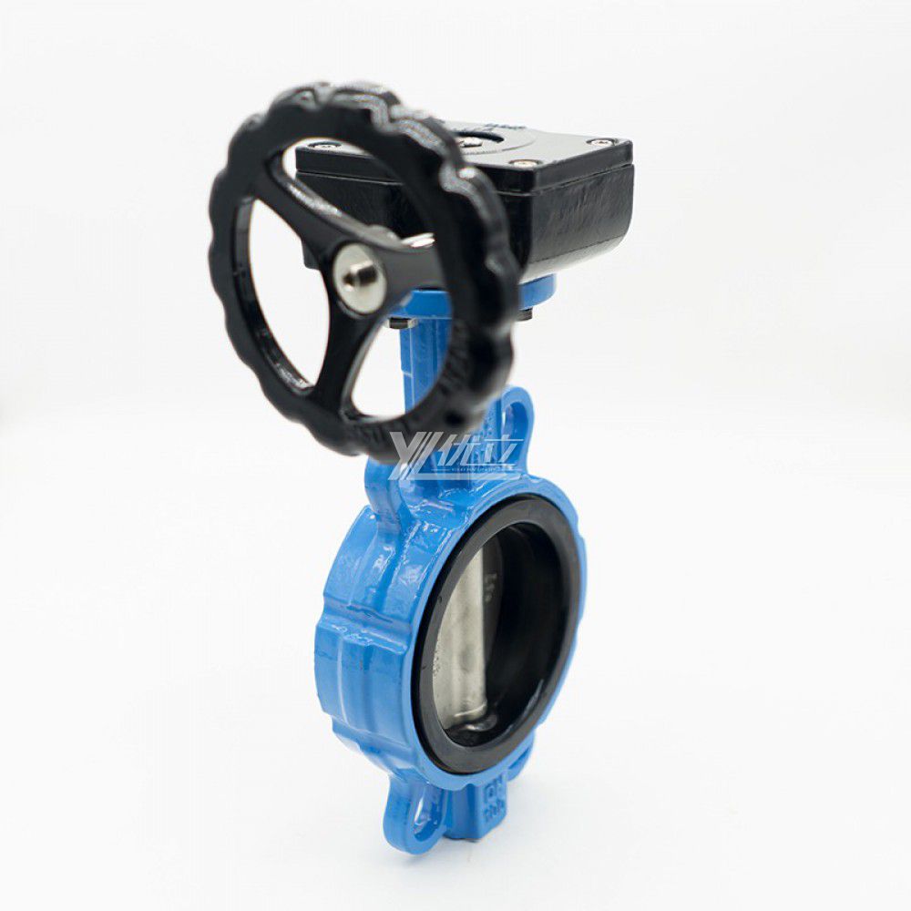 YOULI ANSI 150LB Stainless Steel 304 316 JIS 10K Pn10-16 WCB Water Gas Oil PTFE EPDM Worm Gear Center Wafer Butterfly Valve