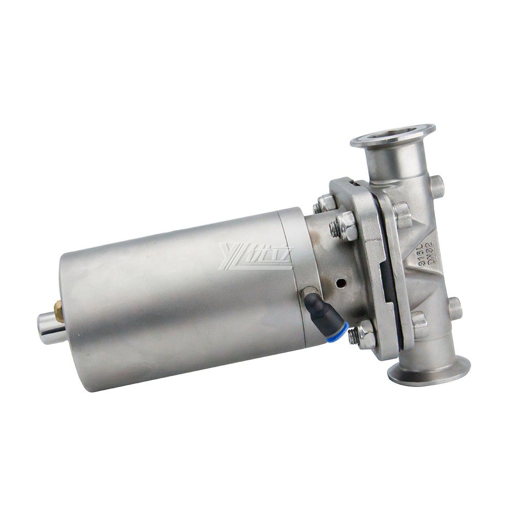 SS316L Clamping Diaphragm Valves with Stainless Steel Pneumatic Head