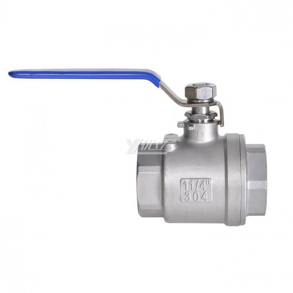 YOULI High Temperature RC NPT BSP 1000wog 1.6mpa 304 316 WCB Stainless Steel With Lock Manual 2PC Threaded Ball Valve