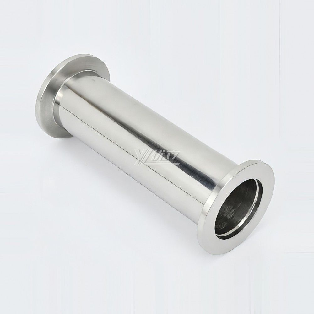 YOULI Food Grade Sanitary Stainless Steel 304 SS316L KF16 KF25 KF40 100-4000mm Tri-clamp Pipe Fitting Vacuum Straight Fittings