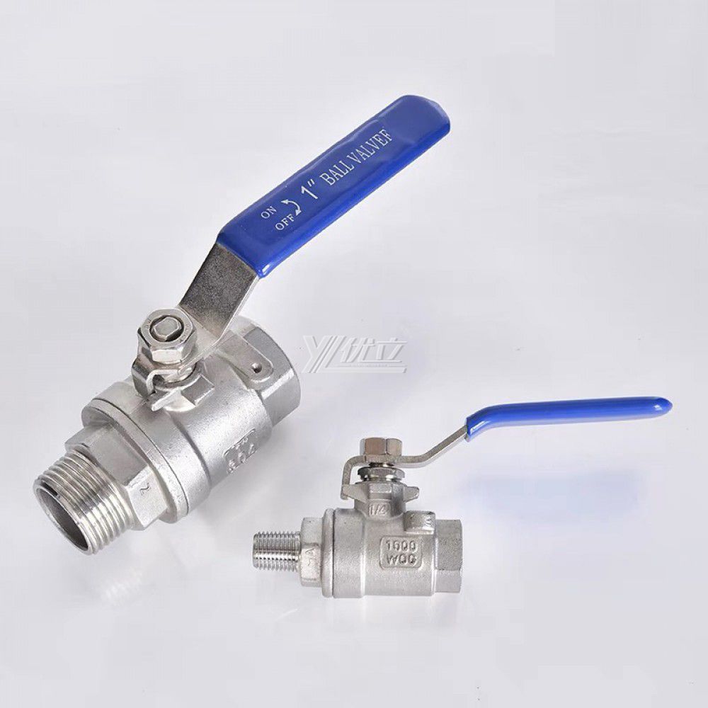 YOULI Professional Grade NPT BSP 1000wog 1.6mpa 304 316 Stainless Steel manual 2 piece Male Female threaded Ball Valve