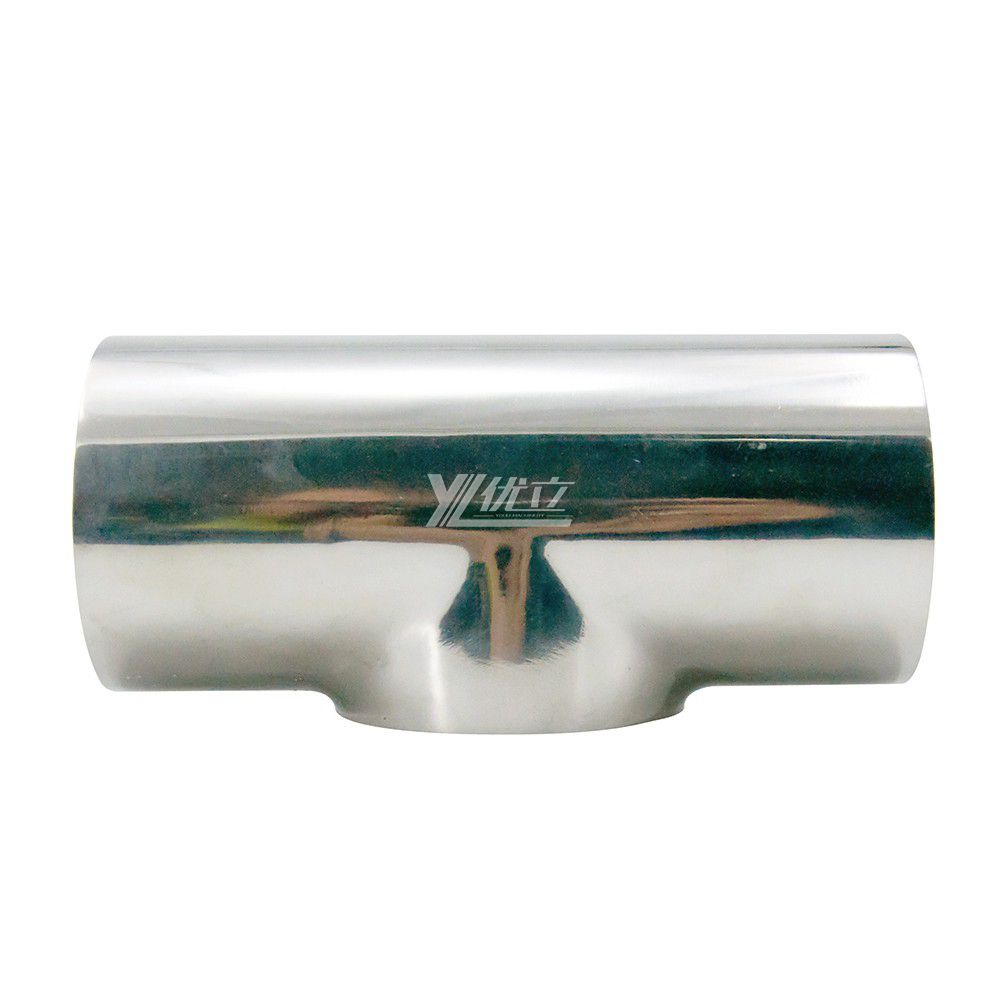 Sanitary Stainless Steel Welded Straight End Short Equal Tee