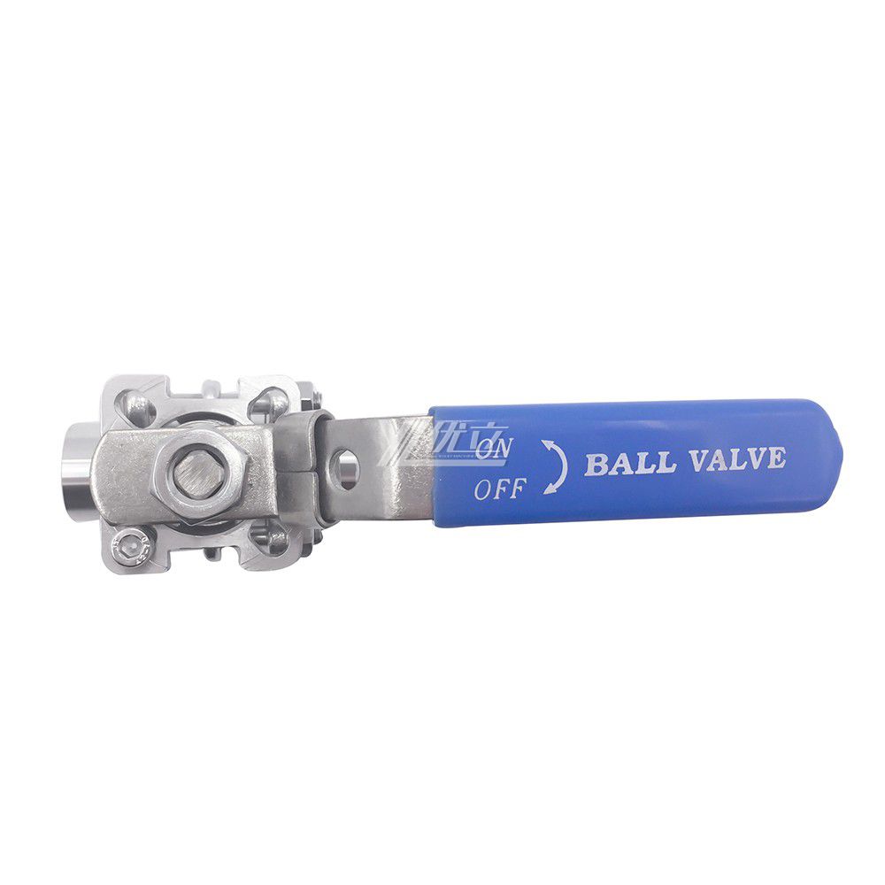 YOULI Hygienic Food Grade Sanitary Stainless Steel 304 316L Beverage Drink Manual 3PC Female Threaded Ball Valve