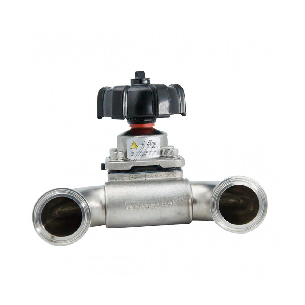 YOULI Biological Hygienic Food Grade Sanitary Stainless Steel 316L Medicine Manual U Type Tri Clamped Diaphragm Valve