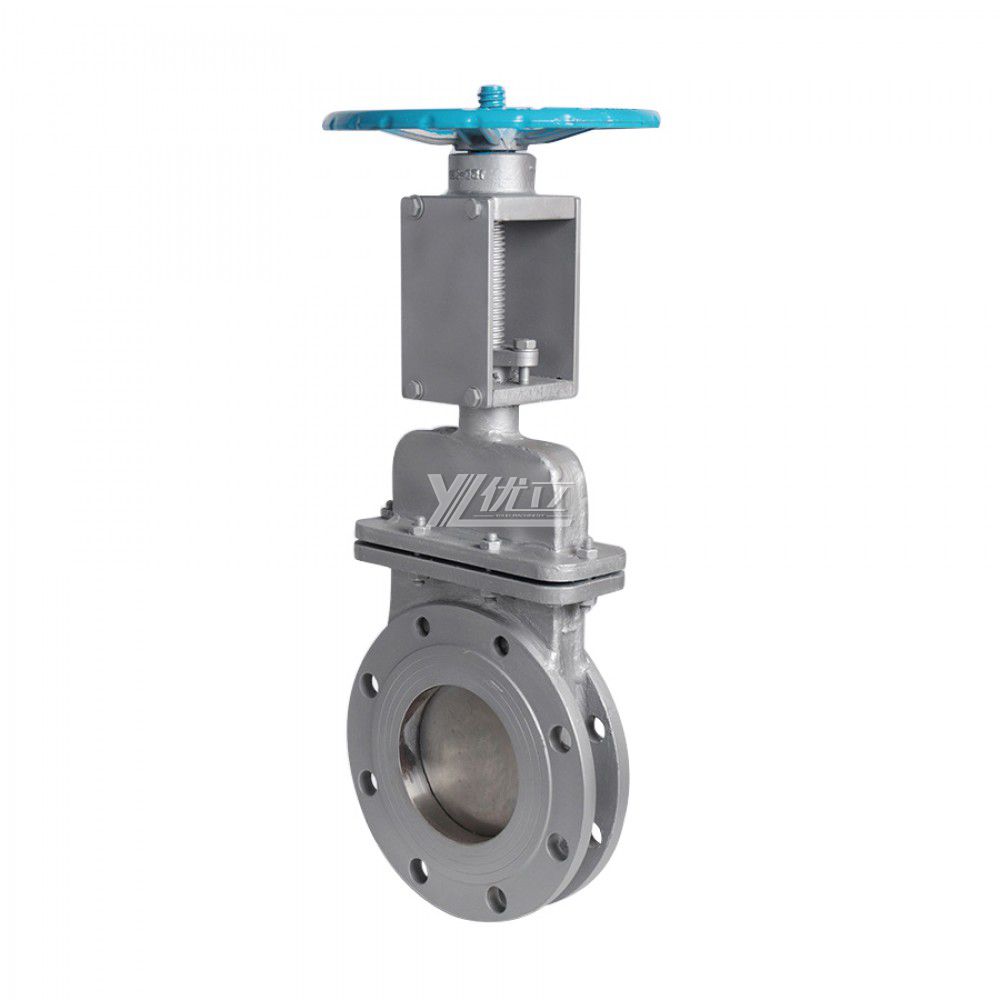 YOULI Stainless Steel ANSI 150LB  304 316 JIS 10K-20K 1.6mpa WCB Non-rising Stem Manual Flange Knife Gate Valve