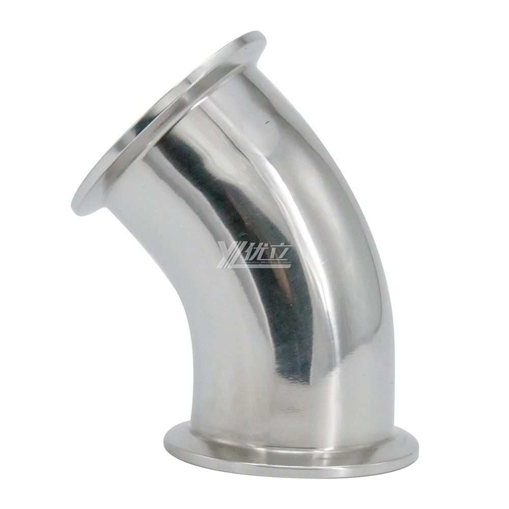 SS316L Stainless Steel Sanitary Clamping 45 Degree Elbow Bend