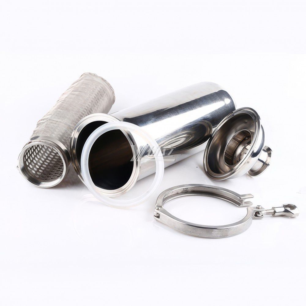 YOULI Top-Quality Hygienic Food Grade SS 304 316L Stainless Steel Milk Beer Honey Sanitary Straight Tri Clamped Strainer  Filter
