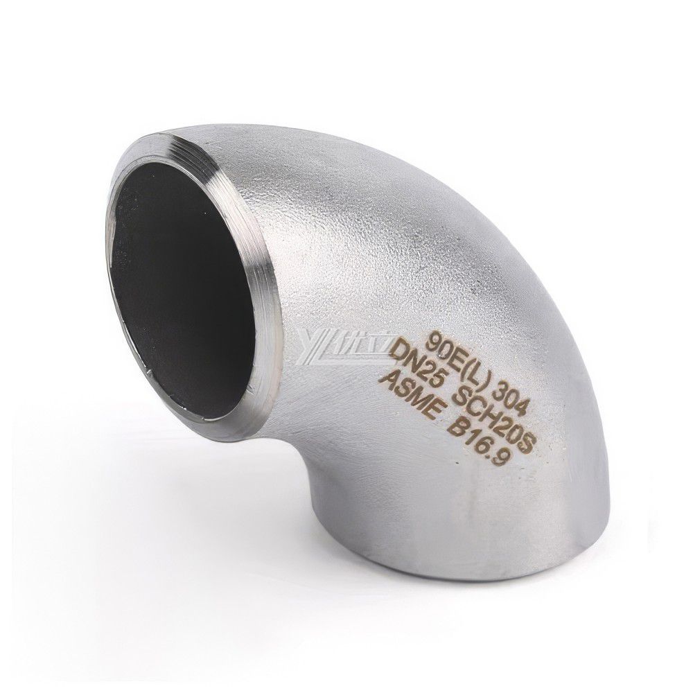 YOULI Industrial Shot Blasting Pickling Stainless Steel ANSI SCH40-SCH160  304 SS316L Pipe Fitting 90 Degrees Butt Welding Elbow