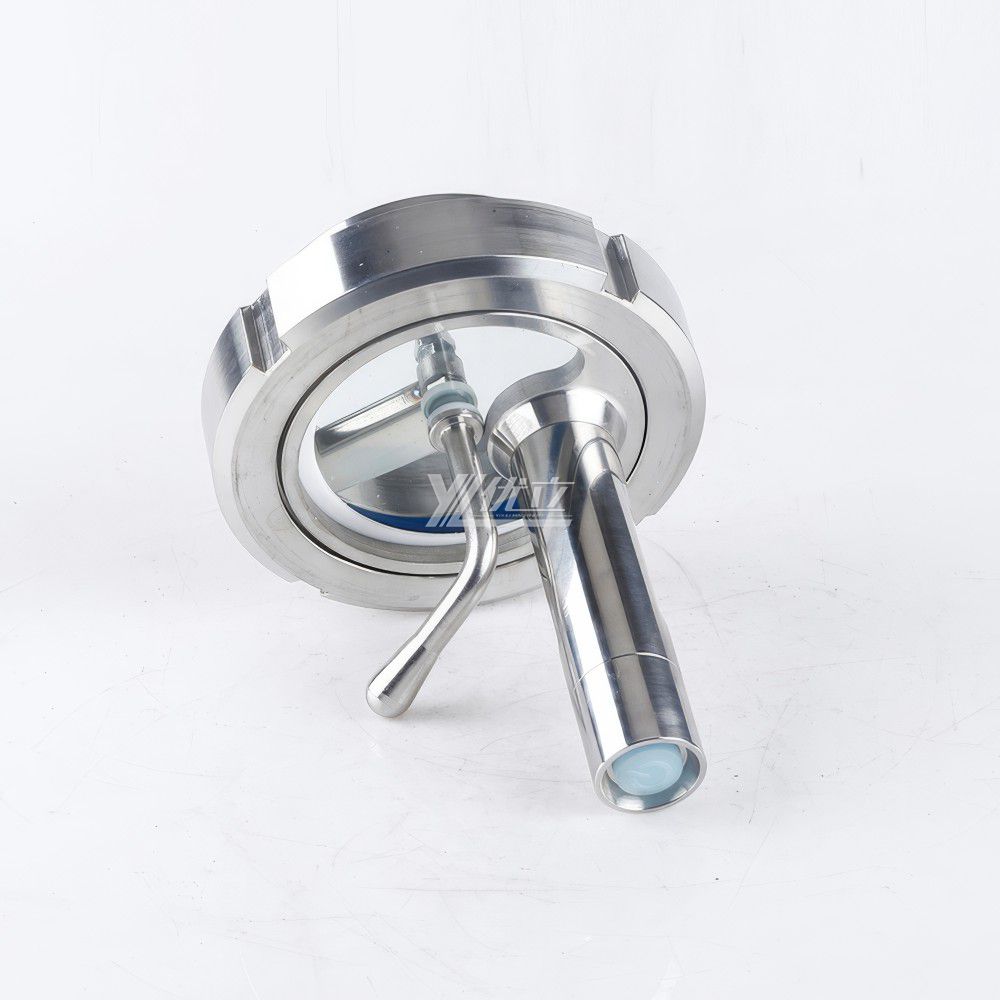 YOULI Best-in-Class Hygienic Food Grade Sanitary Stainless Steel 304 316L SMS With Wiper LED Union Sight Glass