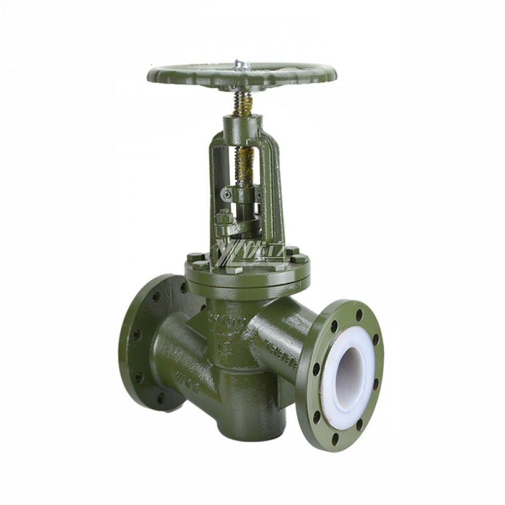 YOULI Strong Corrosive Liquid ANSI 150LB 304 316 JIS 10K 1.6mpa WCB F46 F4 FEP PFA Fluorine Lined Flanged Globe Valve