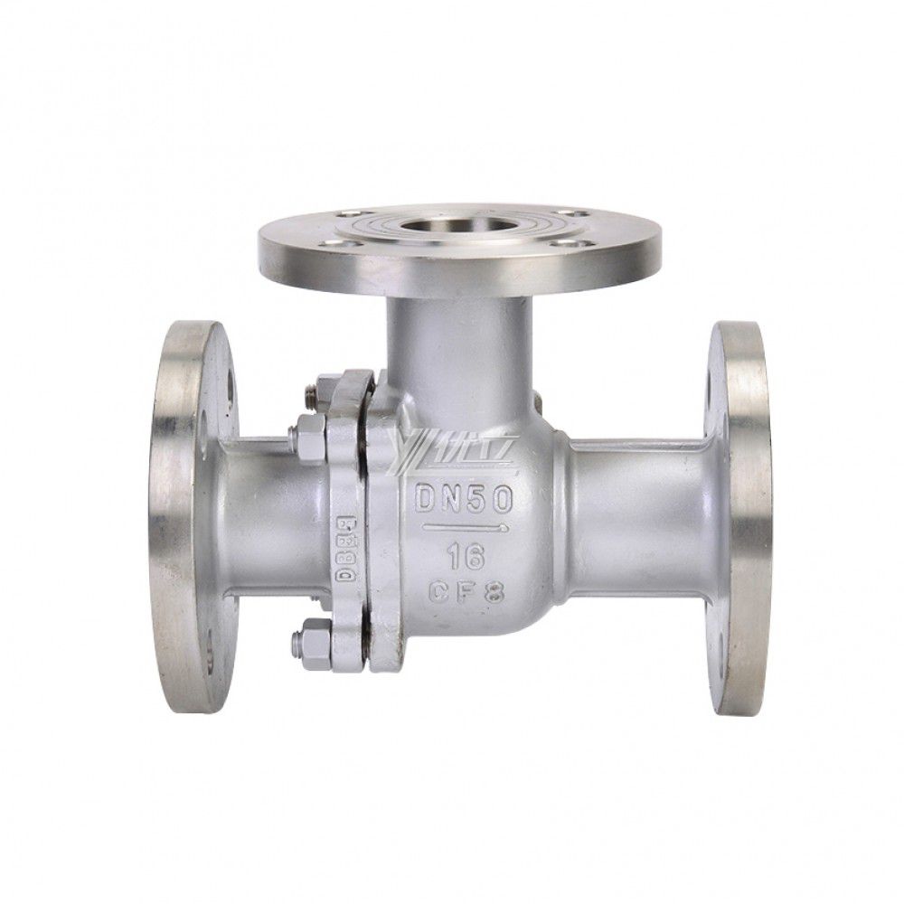 YOULI ISO 5211 Mounting Pad High Temperature ANSI 150LB  Stainless Steel 304 316 JIS 10K 1.6mpa Manual Flanged 3 Way Ball Valve