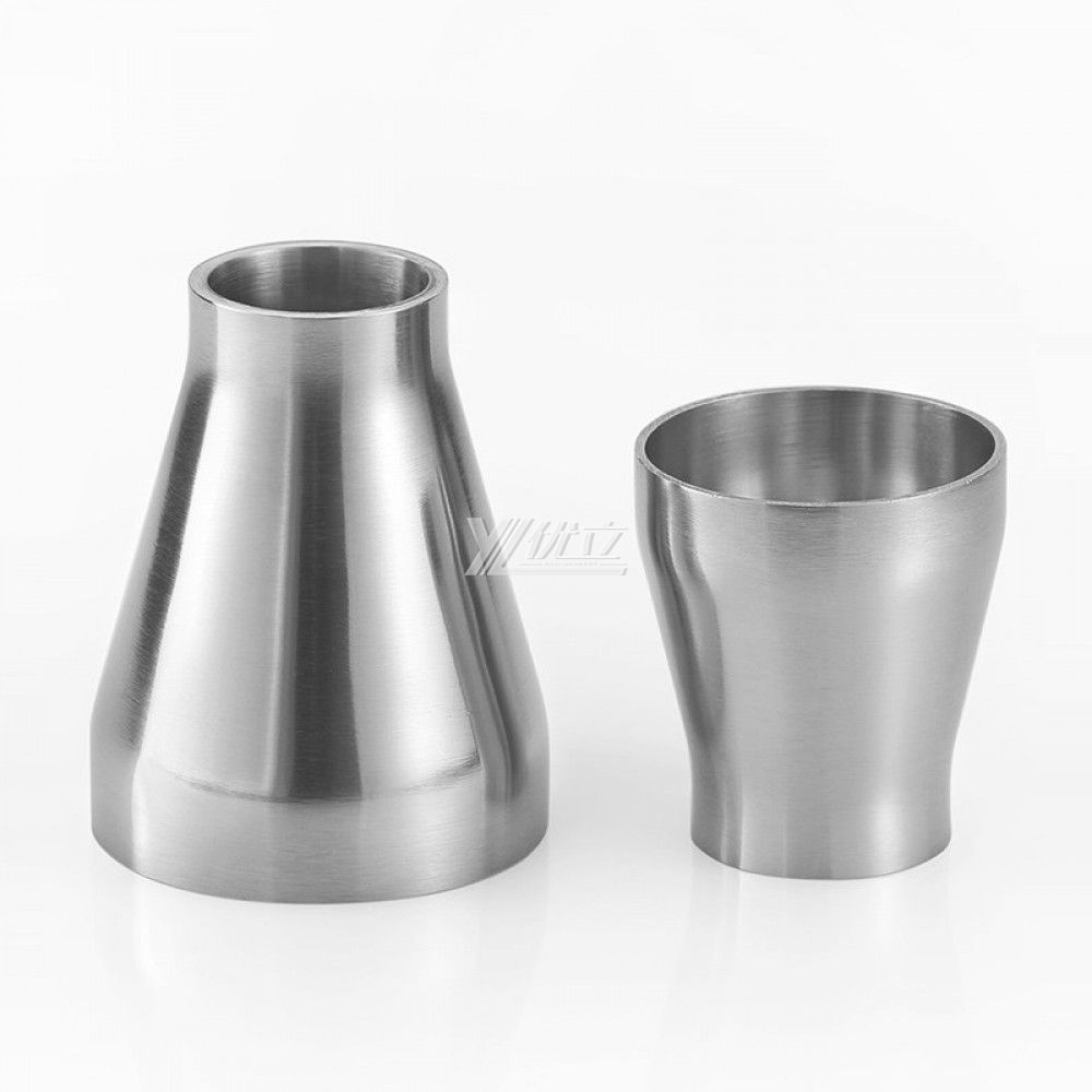 YOULI Hygienic Food Grade Sanitary Stainless Steel 304 SS316L 3A SMS DIN ISO Welded Pipe Fitting Concentric Welded Reducer