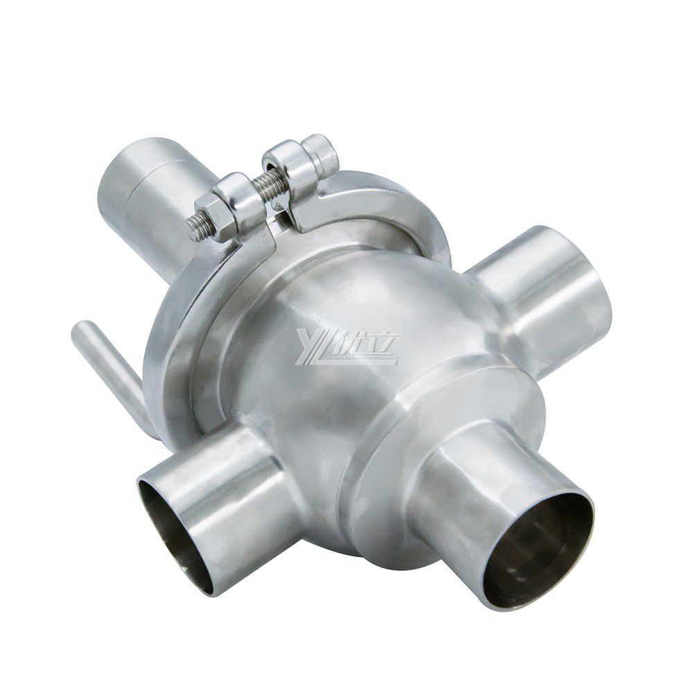 Sanitary Pneumatic Ll Line Type Flow Diversion Valve