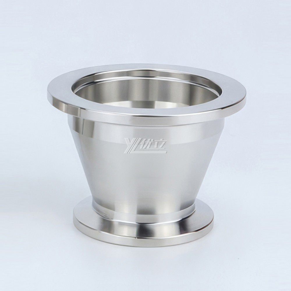 YOULI Hygienic Food Grade Sanitary Stainless Steel 304 SS316L  KF25 KF40 KF50 Tri-clamp Pipe Fitting  Vacuum Concentric Reducer