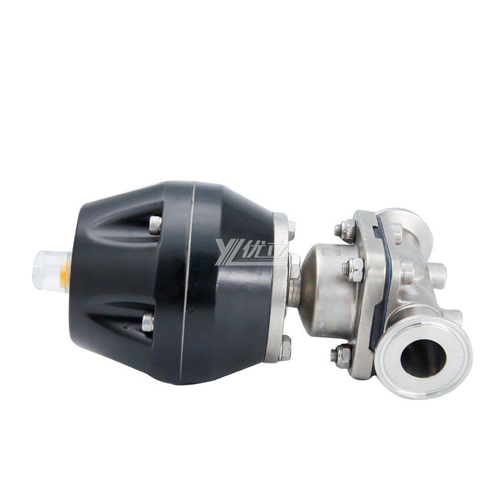 YOULI Hygienic Food Grade Sanitary Stainless Steel 316L Pharmaceutical Biological Membrane Plastics Pneumatic Diaphragm Valve