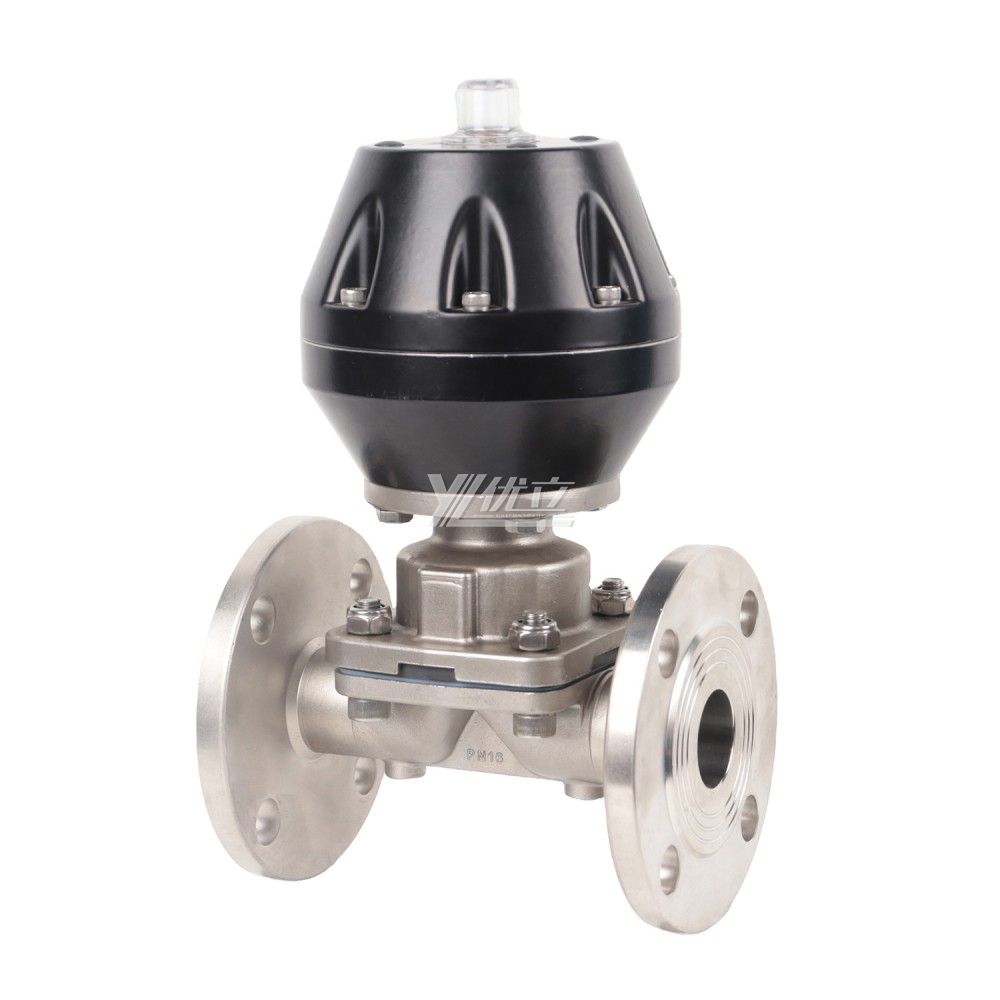 YOULI G641F Stainless Steel ANSI 150LB 304 316 JIS 10K-20K 1.6mpa WCB Flange Pneumatic Diaphragm Valve