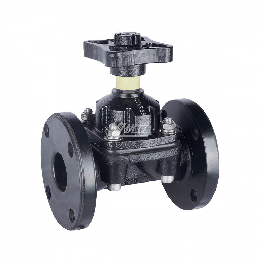 YOULI EG41J Stainless Steel BS ANSI 150LB 304 316 Cast Iron  WCB Manual Rubber Lined Flange Diaphragm Valve