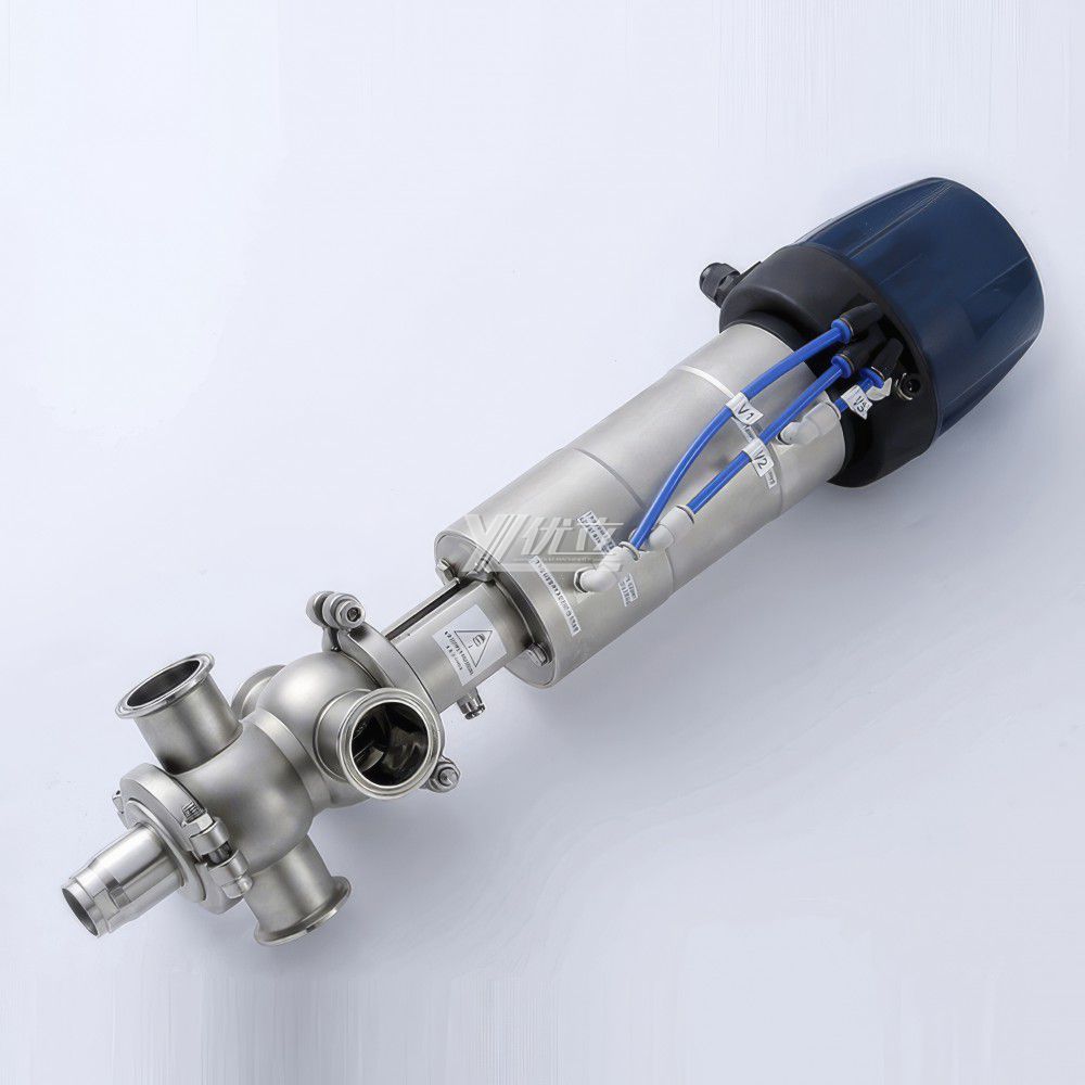 YOULI Hygienic Food Grade Sanitary Stainless Steel 304 316L Intelligent External Cleaning Single Seat Butt Welded Mixproof Valve