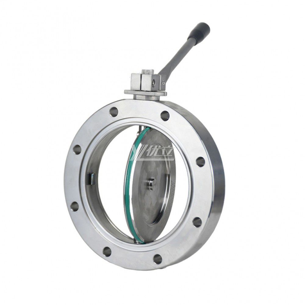 YOULI 304 316 Stainless Steel WCB Manual GI-A Series Type Negative Pressure High Vacuum Butterfly Valve