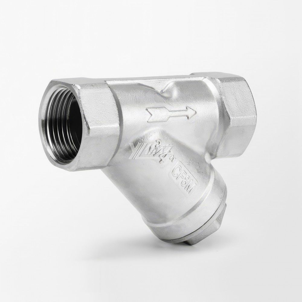 YOULI Industrial-Grad Stainless Steel Pipeline 300 Mesh 304 316 NPT BSP Custom Y Type  Female Threaded Strainer  Filter