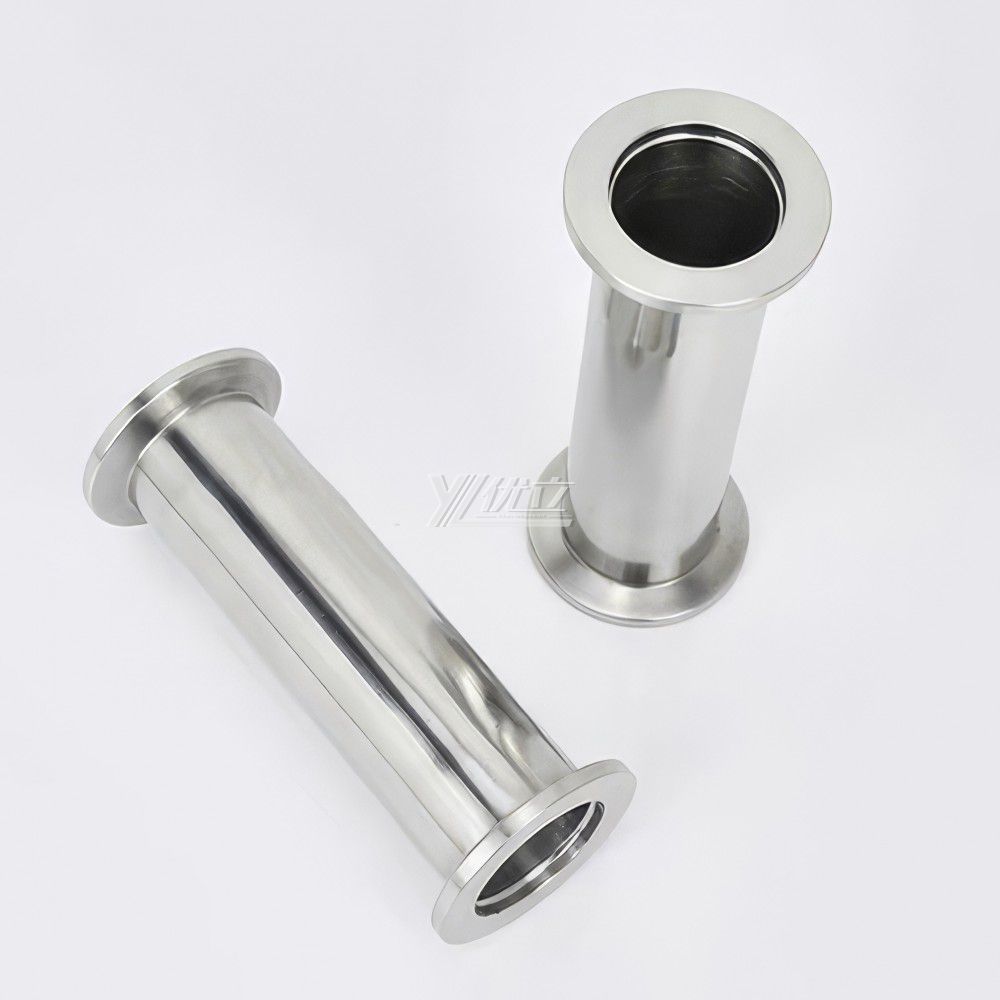 YOULI Food Grade Sanitary Stainless Steel 304 SS316L KF16 KF25 KF40 100-4000mm Tri-clamp Pipe Fitting Vacuum Straight Fittings