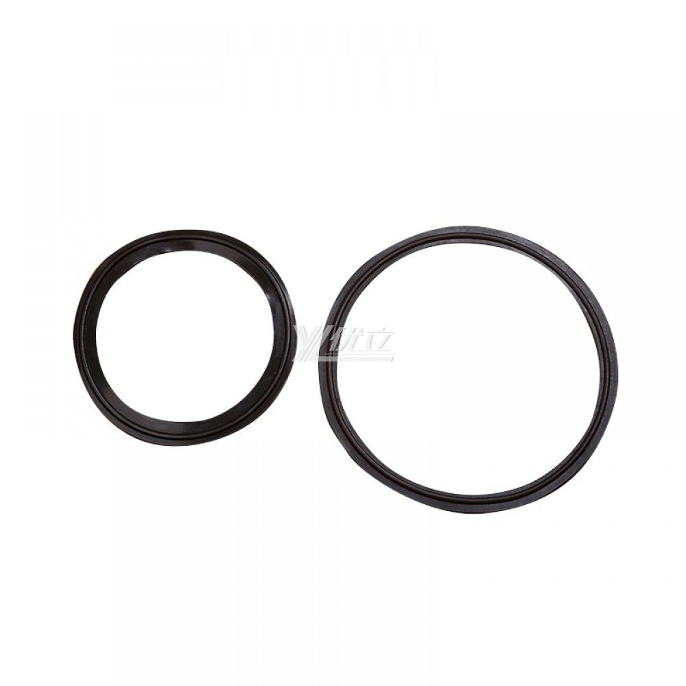 YOULI Hygienic Food Grade Customized Black Pipe Sanitary Tri Clamp BUNA Gasket