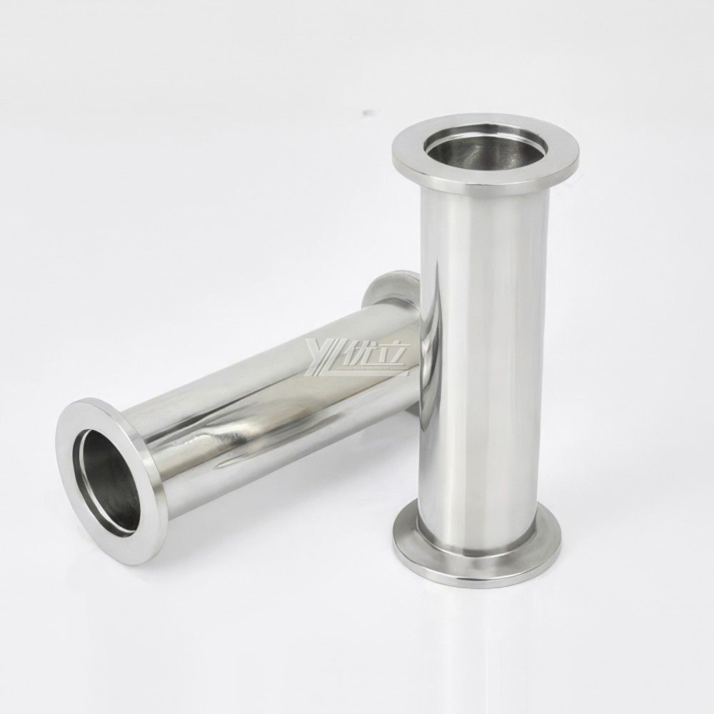 YOULI Food Grade Sanitary Stainless Steel 304 SS316L KF16 KF25 KF40 100-4000mm Tri-clamp Pipe Fitting Vacuum Straight Fittings