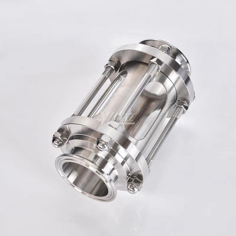 YOULI Best-in-Class Hygienic Food Grade Sanitary Stainless Steel 304 316L Protective Flow Straight Tri Clamped Sight Glass