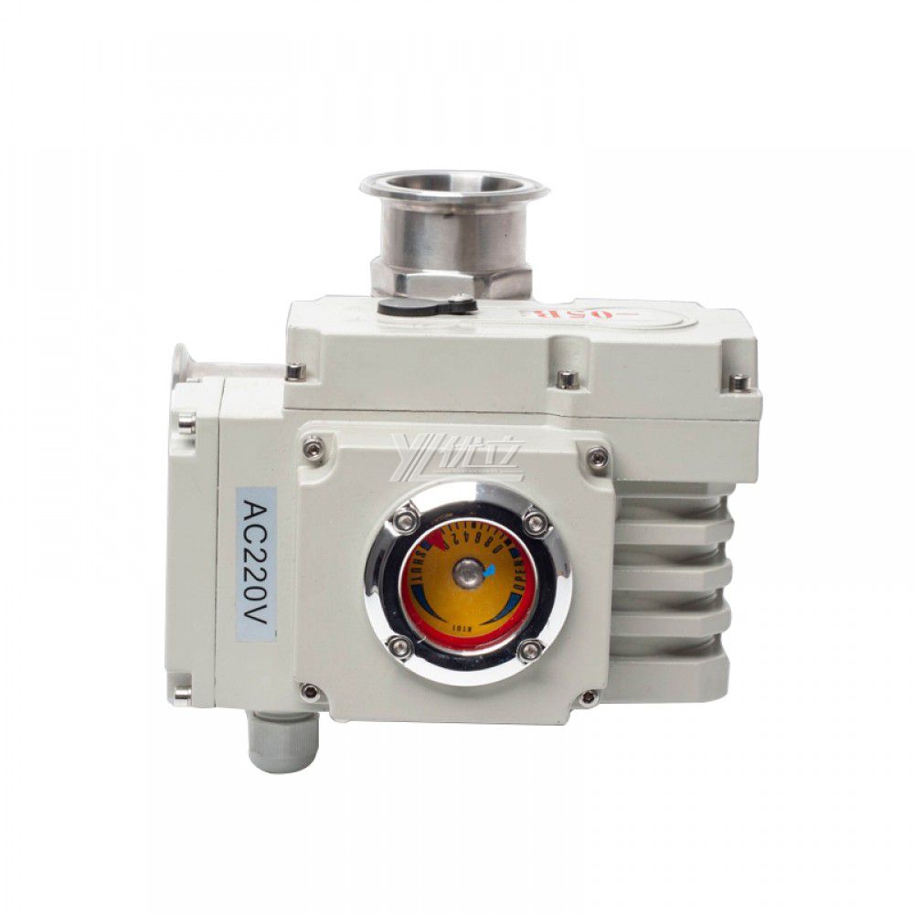 YOULI Hygienic Food Grade Sanitary Stainless Steel  304 316 Motorized AC220V Electric 3-way Tri Clamped Ball Valve