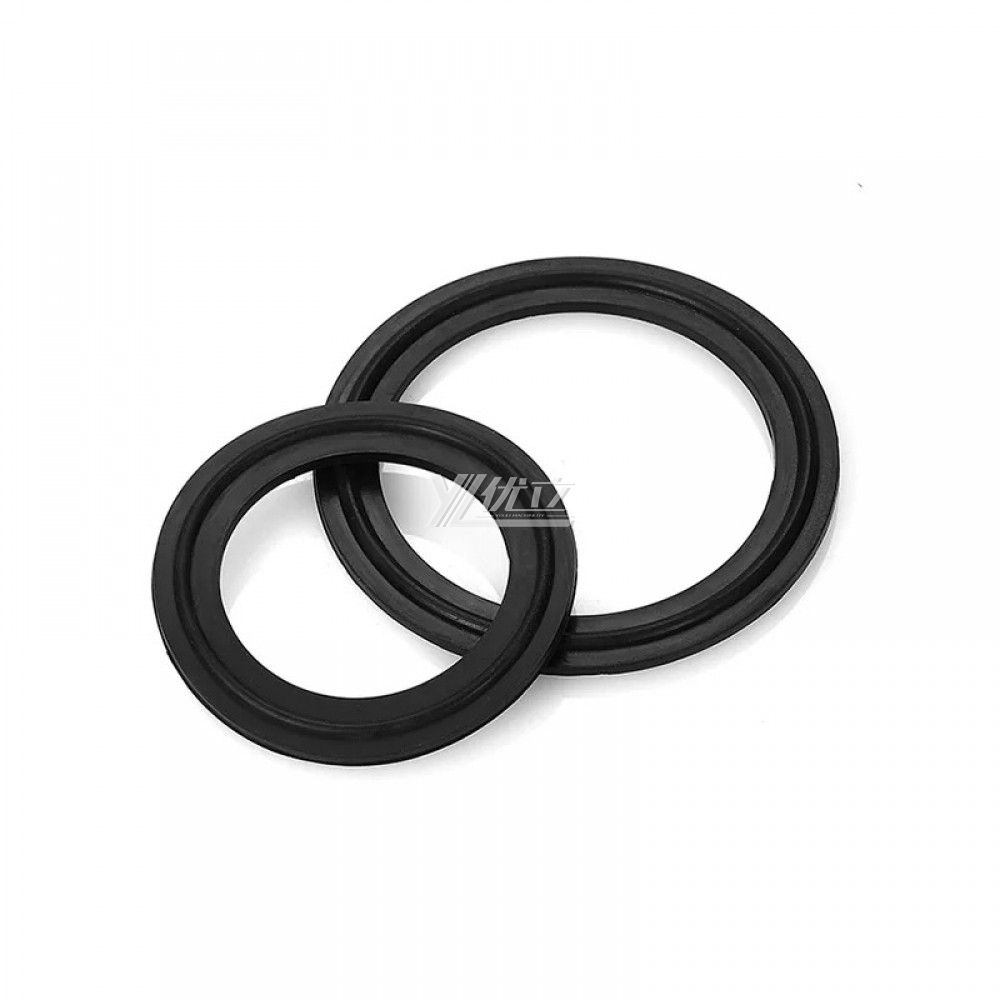 YOULI Hygienic Food Grade Customized Black Pipe Sanitary EPDM Sealing Ring Non Standard Rubber Tri Clamp Gasket