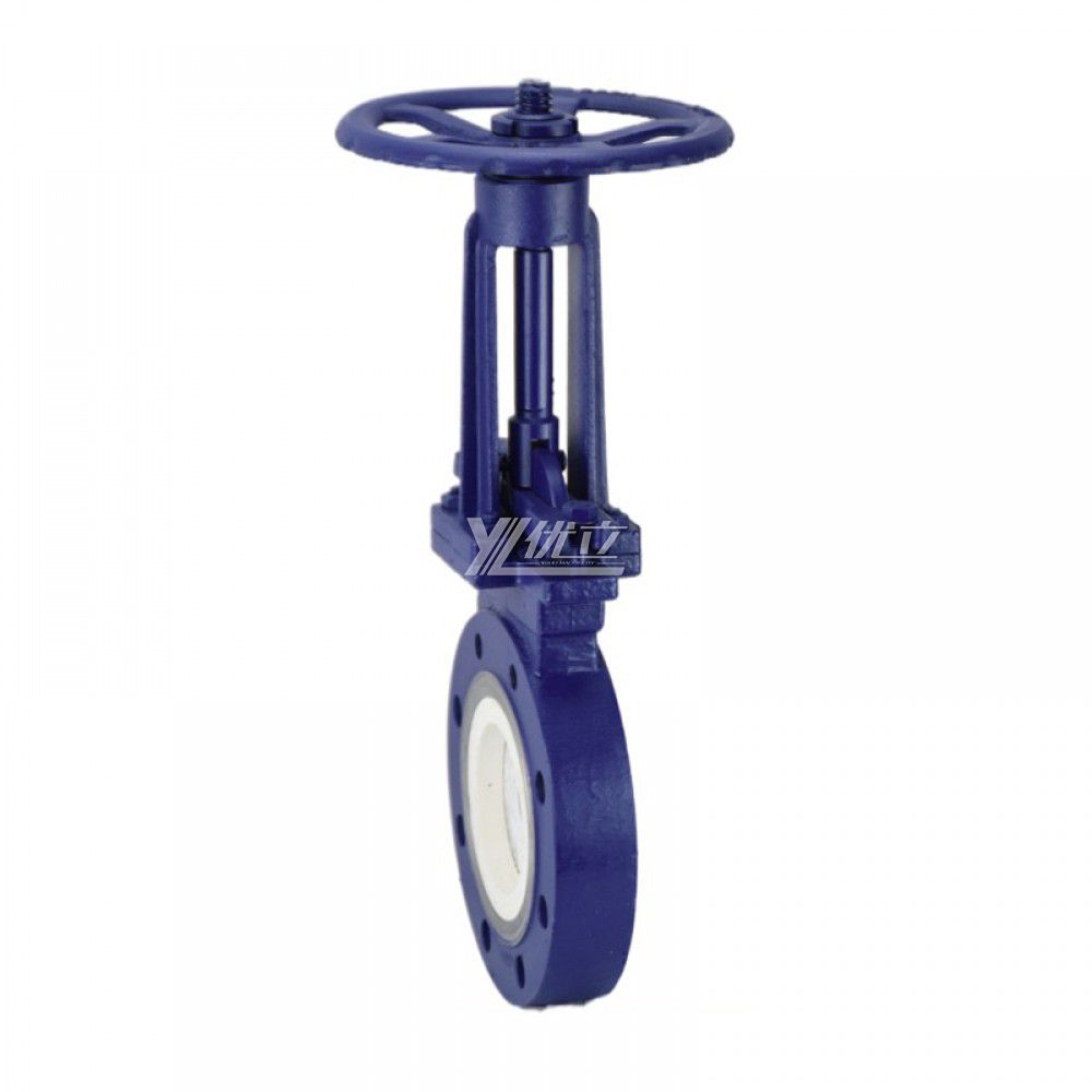 YOULI High Temperature ANSI 150LB Stainless Steel 304 316 JIS 10K 1.6mpa WCB Manual Ceramic Flanged Knife Gate Valve