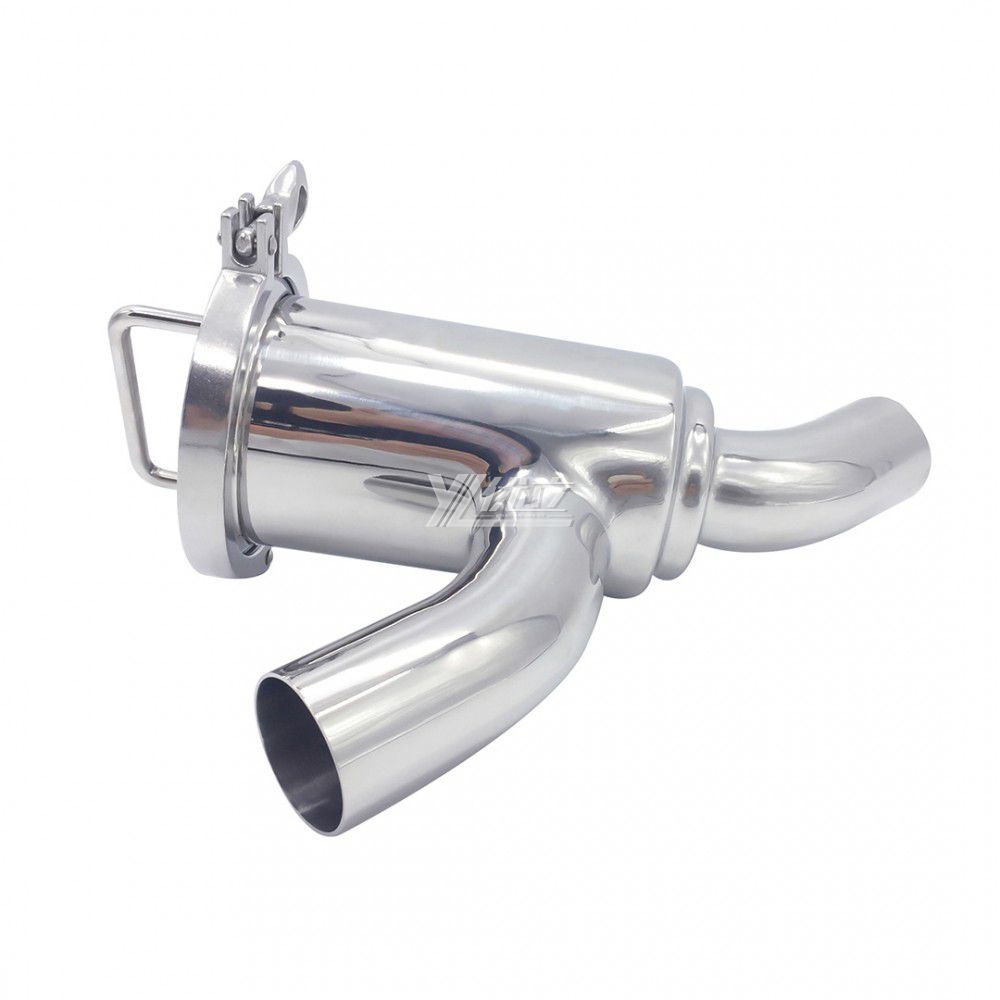 YOULI Top-Quality Hygienic Food Grade SS 304 316L Stainless Steel Sanitary 90 Bend Type No Retention Filter