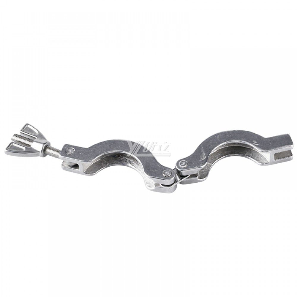 YOULI Hygienic Food Grade Sanitary Stainless Steel 304 SS316L KF25 KF40 KF50 Tri-clamp Pipe Fitting Double Pin Vacuum Clamp