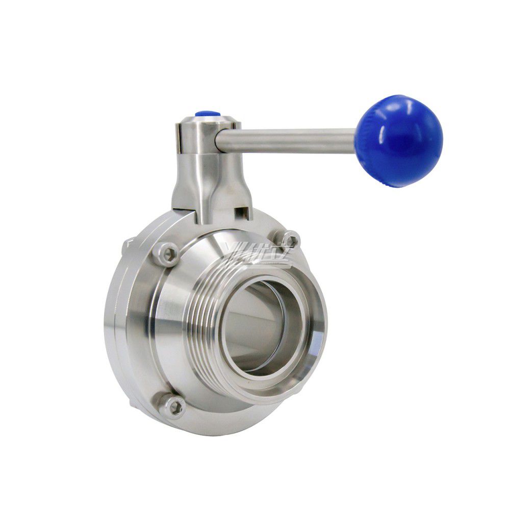 YOULI Hygienic Food Grade Sanitary 304 316  Stainless Steel Male Butterfly Male Thread Ball Valve
